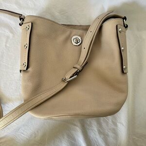Marc by Marc Jacobs Leather Bucket Bag in Cream
